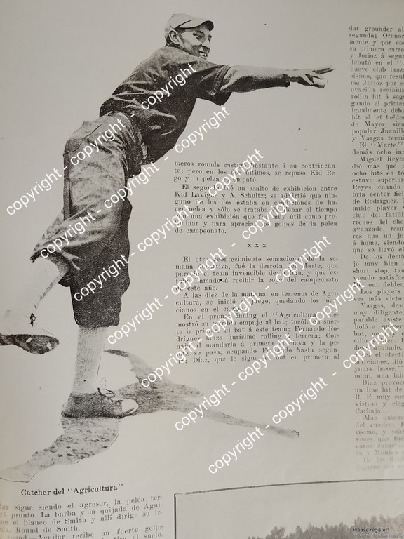 AFICHE ANTIGUO. CAMPEONATO DE BEISBOL, CLUB MARTE Vs AGRICULTURA 1912 /DEPORTES