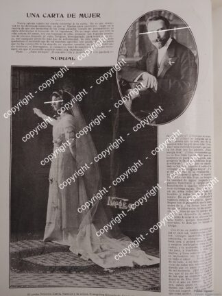 AFICHE ANTIGUO. BODA DE NEMESIO GARCIA NARANJO 1912 /POLITICOS ESCRITORES
