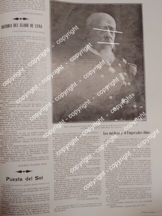 AFICHE ANTIGUO. GENERAL. JESUS LALANNE 1912 RETIRO. /MILITARES