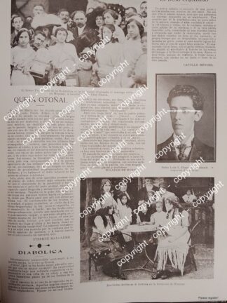 AFICHE ANTIGUO. KERMESSE BENEFICIO DE LA CRUZ BLANCA Y FRANCISCO I MADERO 1912 / FESTIVALES