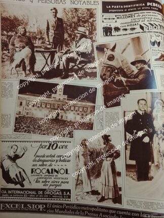 AFICHE ANTIGUO. ALBERT EINSTEIN Y ESPOSA /WARREN B. PINNEY Y OTROS 1931 / CIENTIFICOS