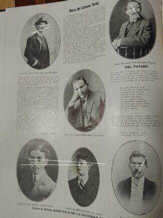 AFICHE ANTIGUO. MESA DIRECTIVA SOCIEDAD DE AUTORES MEXICO 1912 / ESCRITORES
