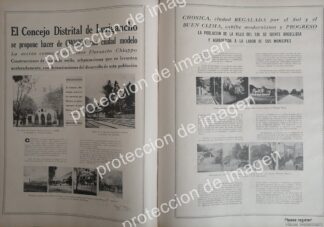 AFICHE ANTIGUO, PROGRESOS DE LURIGANCHO, CHOSICA 1936