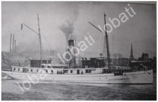 GRABADO ANTIGUO 1897 BOTAN EL BUQUE DONATO GUERRA / MLT