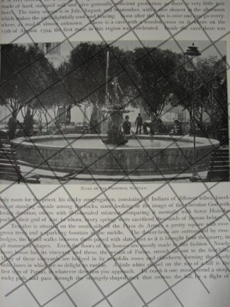 GRABADO ANTIGUO 1897 JESUS EN EL TEMPLO / ARTE SACRO RLG
