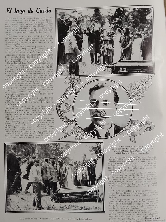 AFICHE ANTIGUO. FUNERALES DE CELSO GAXIOLA ROJO 1912 / POLITICOS