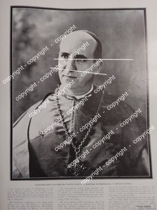 AFICHE ANTIGUO. NOTA. MUERE EL ARZOBISPO JOSE DE JESUS ORTIZ RODRIGUEZ 1912 SACERDOTES