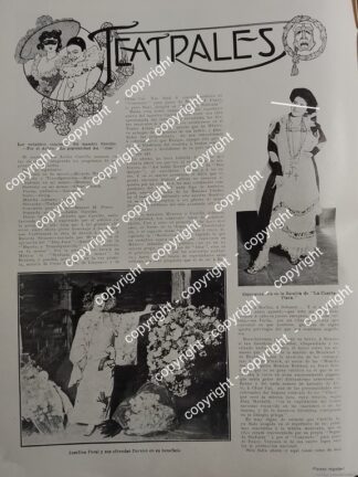 AFICHE ANTIGUO. ACTRICES JOSEFINA PERAL Y ESPERANZA IRIS / ARTISTAS