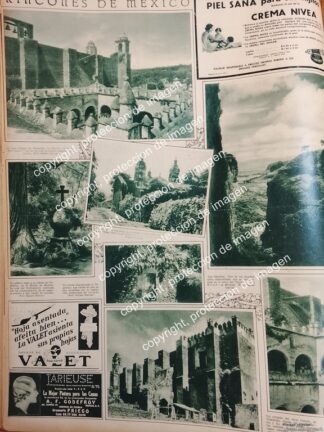 AFICHE ANTIGUO. PARAJES DEL ESTADO DE MORELO, FOTOS RAFAEL GARCIA 1932 LDM