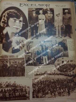 AFICHE ANTIGUO. LEONOR LLORENTE Y PLUTARCO ELIAS CALLES EN BOSTON 1932