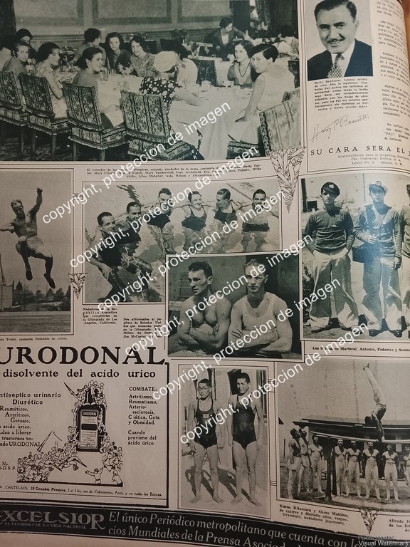 AFICHE ANTIGUO. JUEGOS OLIMPICOS 1932 OLIMPIADAS /DEPORTES