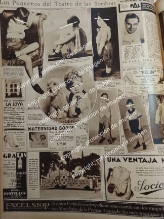 AFICHE ANTIGUO. NIÑOS DEL CINE DE 1932 ESTRELLAS INFANTILES / ARTISTAS