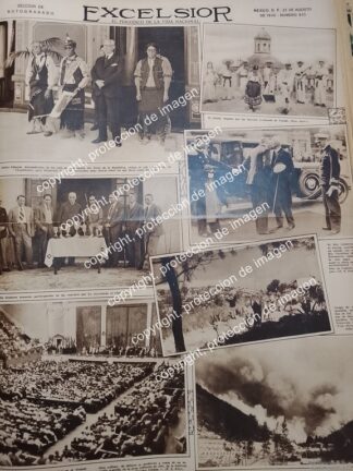 PORTADA ANTIGUA, INDIOS KIKAPUS CON EL PRESIDENTE Y OTROS EVENTOS 1932