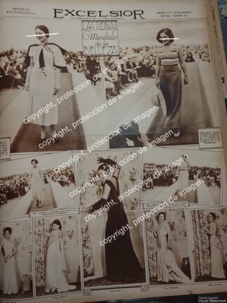 PORTADA ANTIGUA, MISS UNIVERSO 1932 Y MISS MEXICO
