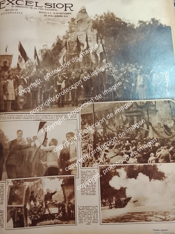 AFICHE ANTIGUO. HOMENAJE MILITAR A LOS NIÑOS HEROES Y VETERANOS 1932