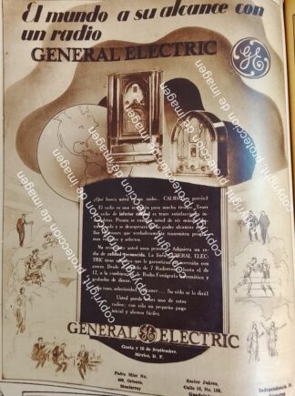 PUBLICIDAD ANTIGUA RADIOS GENERAL ELECTRIC 1932 / Y MAS