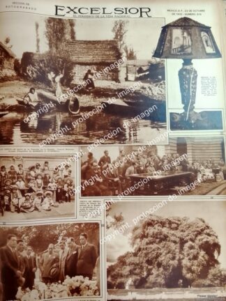 PORTADA ANTIGUA 1932 ARBOL DE TULE OAXACA, XOCHIMILCO Y MAS /LDM