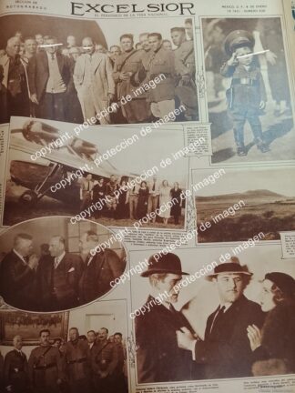 PORTADA ANTIGUA. PLUTARCO ELIAS CALLES, SU HIJO, ABELARDO L RODRIGUEZ, LAZARO CARDENAS Y MAS 1932