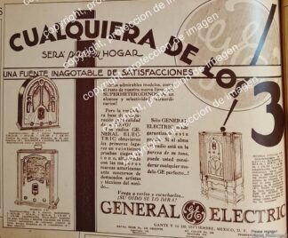 PUBLICIDAD ANTIGUA RADIOS GENERAL ELECTRIC 1932 / N4