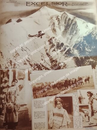 PORTADA ANTIGUA. AVION SOBRE EL HIMALAYA Y OTROS 1932