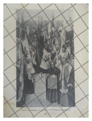 AFICHE RETRO SACERDOTES 400 AÑOS VIRGEN DE GUADALUPE