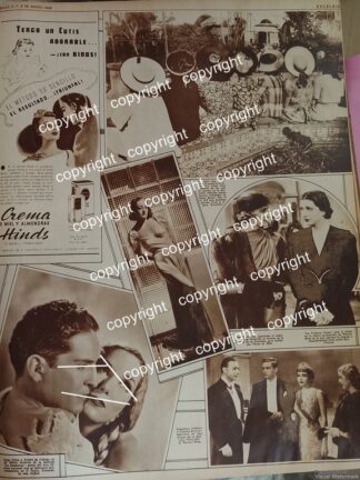 AFICHE ANTIGUO 1938 LUPE VELEZ, ARTURO DE CORDOBA JOAN CROWFORD Y MAS ARTISTAS