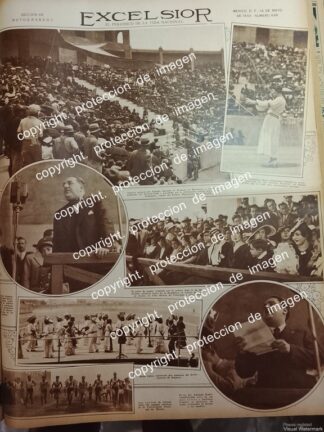 PORTADA ANTIGUA. DIA DE LAS MADRES, ESTADIO NACIONAL DE MEXICO. 1932