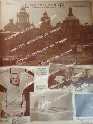 PORTADA ANTIGUA. CATEDRAL DE MEXICO, PRESIDENTE Y MAS 1932 / IGLESIAS