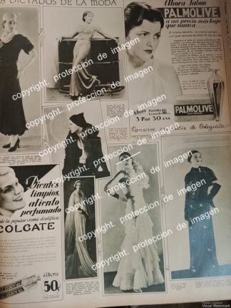 AFICHE ANTIGUO, BODA LAMAITRE LEON, (HERIETTE LEON) MODAS DE CASA SCHIAPARELLI Y MAS 1932