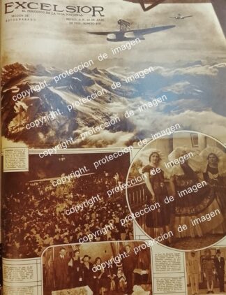 AFICHE  ANTIGUO, VUELO DE LA EXPEDICION DE WILEY POST 1933 /AVIACION PILOTOS
