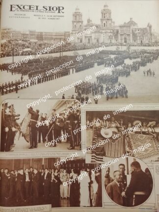 PORTADA ANTIGUA, DESFILE MILITAR PALACIO NACIONAL 1933 /LDM
