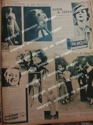 AFICHE PUBLICITARIO RETRO, COLGATE PALMOLIVE Y OTROS 1933 /15