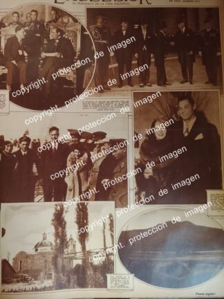 PORTADA ANTIGUA, CHARLES LINDBERG Y ESPOSA EN MOSCU, LUPE VELEZ Y MAS 1933 PILOTOS ARTISTAS