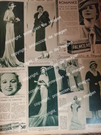 AFICHE ANTIGUO 1933 BODA. GAXIOLA BORBOA /COLGATE PALMOLIVE Y OTROS ASM