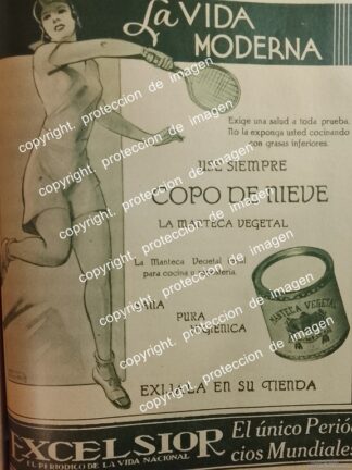 AFICHE  ANTIGUO, MANTECA COPO DE NIEVE 1933 DIBUJO DE MEDINA DE LA VEGA. SUPER RARO 4