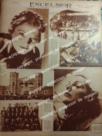 PORTADA ANTIGUA 1933 ADRIENNE AMES , SYLVIA SIDNEY Y OTRAS NOTAS 1933 /ARTISTAS