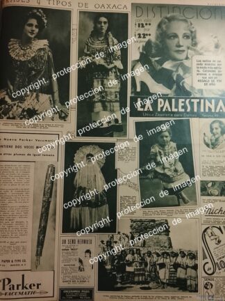 AFICHE PUBLICITARIO ANTIGUO ZAPATERIA LA PALESTINA  Y OTRAS 1933 TIENDAS /MUY RARO