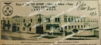 AFICHE ANTIGUO, FABRICA DE GALLETAS TRES ESTRELLAS 1933
