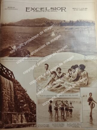 PORTADA ANTIGUA. PLAYA DE HORNOS, ACAPULCO 1932 /LDM