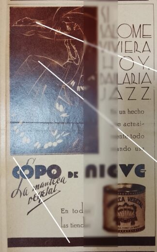 AFICHE  ANTIGUO, MANTECA COPO DE NIEVE 1933 SUPER RARO 2