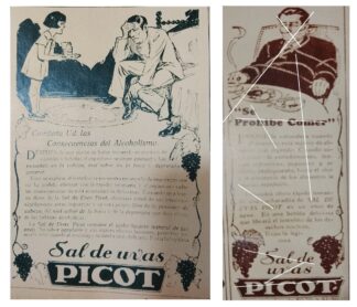 2 AFICHES ANTIGUOS SAL DE UVAS PICOT 1933